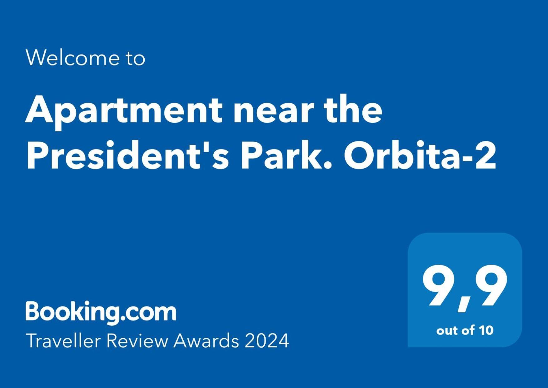 Apartment Near The President'S Park. Orbita-2 Almatı Dış mekan fotoğraf